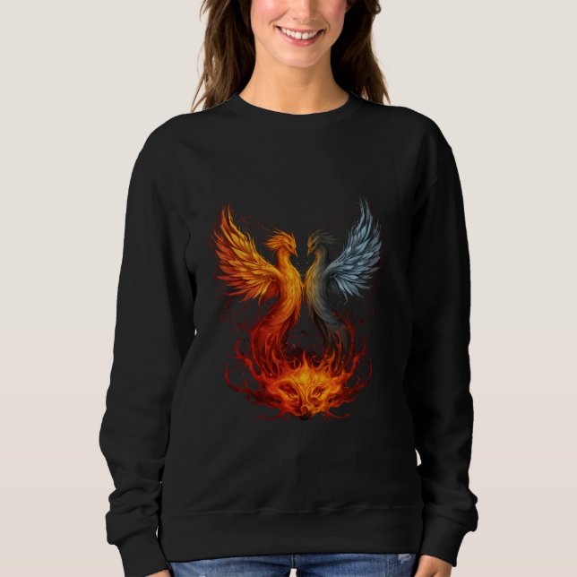 Moletom Rejuvenescimento de Phoenix Trabalho de arte de av (Frente)