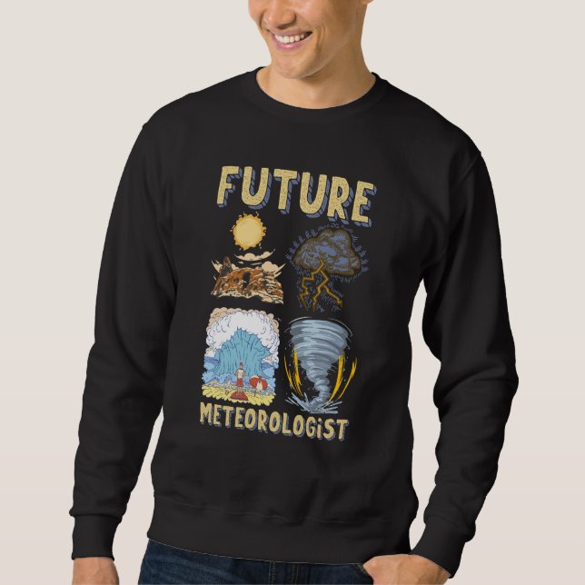 Moletom Relator de Meteorologista Futuro Previsor do Tempo (Frente)