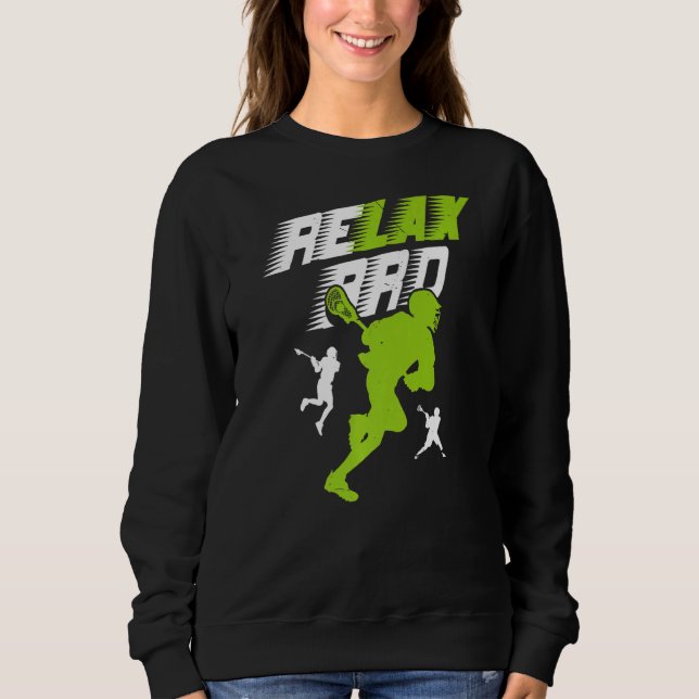 Moletom Relax Bro Lacrosse Segundo grau do Jogo da Equipe  (Frente)