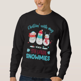 Moletom Relaxando Com Minha Professora de Snowmies da 4ª S