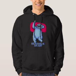 Moletom Relaxar É Uma Lama Azul De Arte