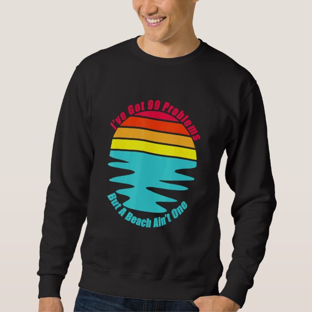 Moletom Relaxe A Férias Na Praia, Surf Sun E (Frente)
