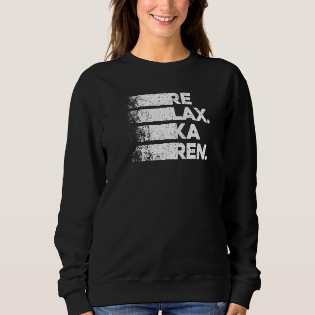 Moletom Relaxe Karen E Sarcastic Retro Vintage 4 (Frente)