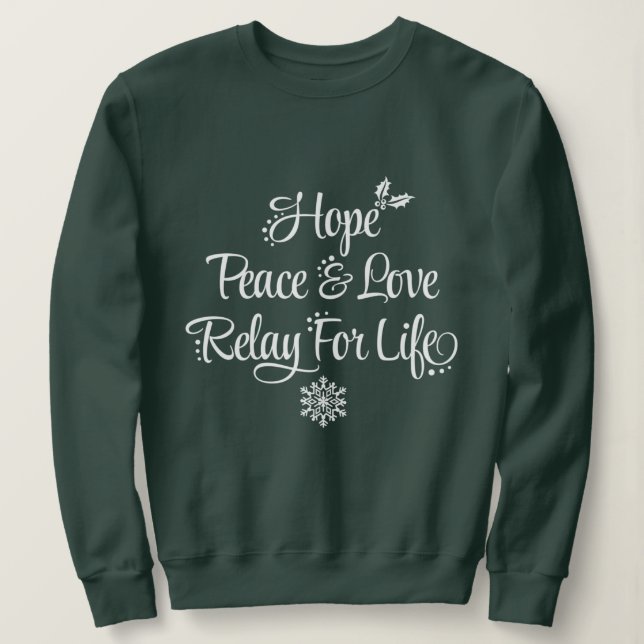 Moletom Relay For Life Holiday Theme (Relay For Life Holid (Frente do Design)