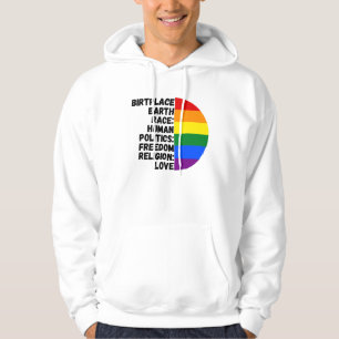 Moletom Religião Amor Liberdade Pessoas Arco-Íris
