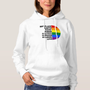 Moletom Religião Amor Liberdade Pessoas Arco-Íris