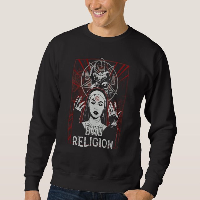 Moletom Religião Freira Má Freira Vermelha Satã (Frente)