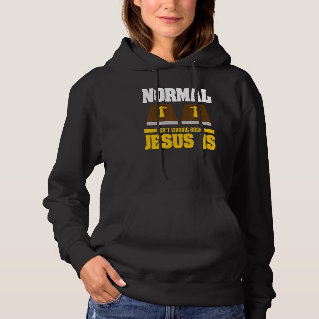 Moletom Religioso normal não vem Jesus é cristão B (Frente)