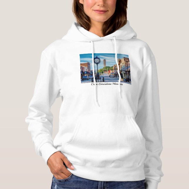 Moletom Relógio No Cabo Girardeau Hoodie, Centro (Frente)