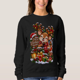 Moletom Rena de Natal Aconchegante – Floresta de Inverno N