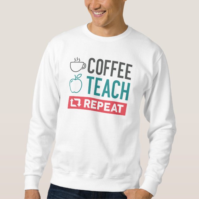 Moletom Repetição de Ensino de Café (Frente)