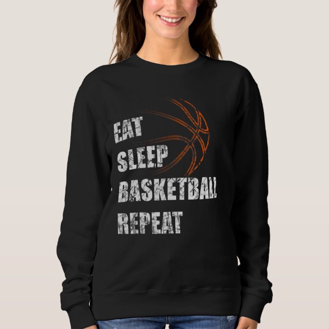 Moletom Repetição do Sono de Basquete (Frente)