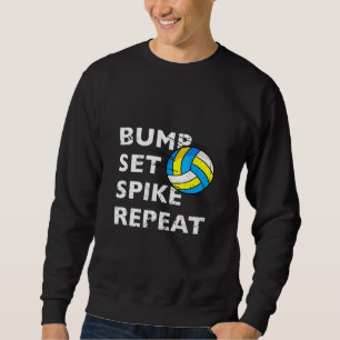 Moletom Repetição do Spike do Bump - Voleibol