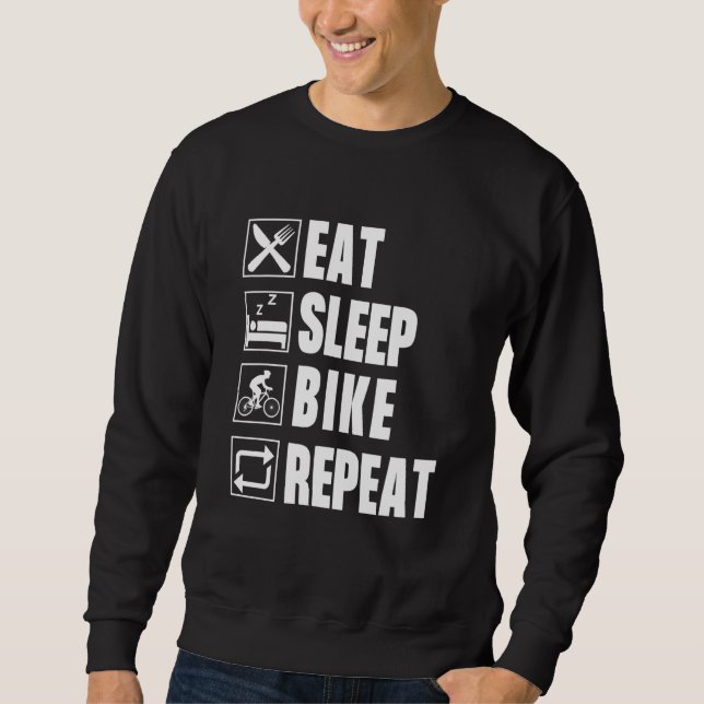 Moletom Repetir a bicicleta de repouso (Frente)