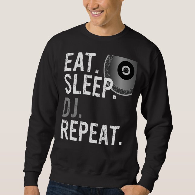 Moletom Repetir DJ do Sono - Design DJ (Frente)