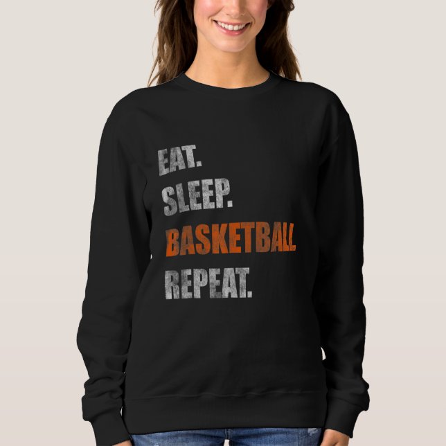 Moletom Repetir o Basquete de Sono (Frente)
