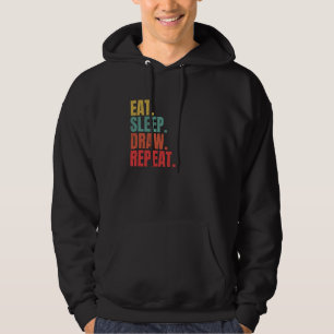 Moletom Repetir o Desenhar do Sono - Estilo de Artista Cri
