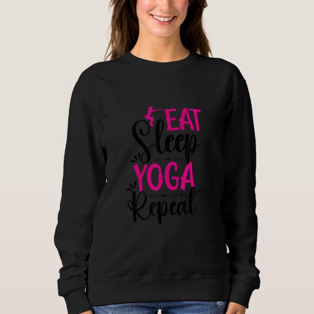 Moletom Repetir Yoga no Sono (Frente)