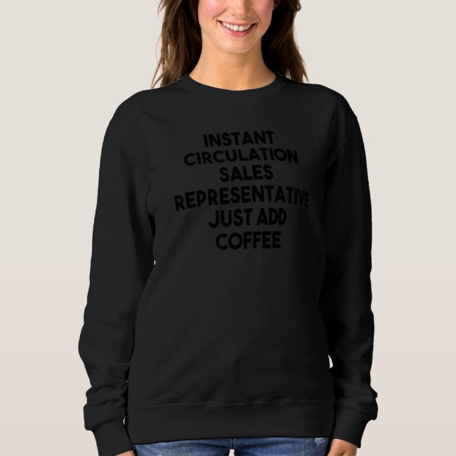 Moletom Representante de vendas em circulação instantânea  (Frente)