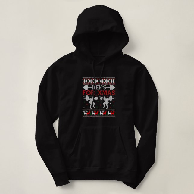 Moletom Representantes De Natal Para O Peso Do Xmas Levant (Frente do Design)