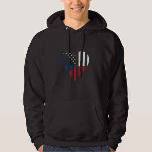Moletom República Checa Bandeira EUA Heart Ceska Czern Pri