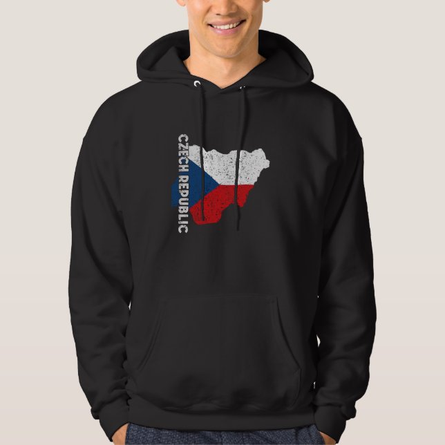 Moletom República Checa Bandeira República Checa Mapa De R (Frente)