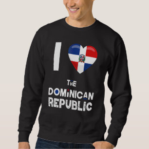 Moletom Republica Dominicana Heart I Love The Dominican Re