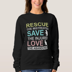 Moletom Resgate Maltratado Salve Ferido Amor Os Abandonado