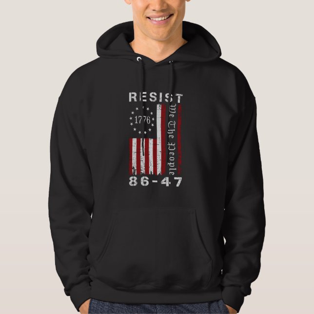 Moletom Resist 8647 86 47 Protest We The People Flag Save  (Frente)