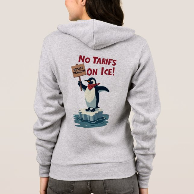 Moletom Resistência: O Pinguim Luta Contra Tarifa (Verso)