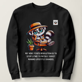 Moletom Resolução honesta sobre as mulheres no ano novo