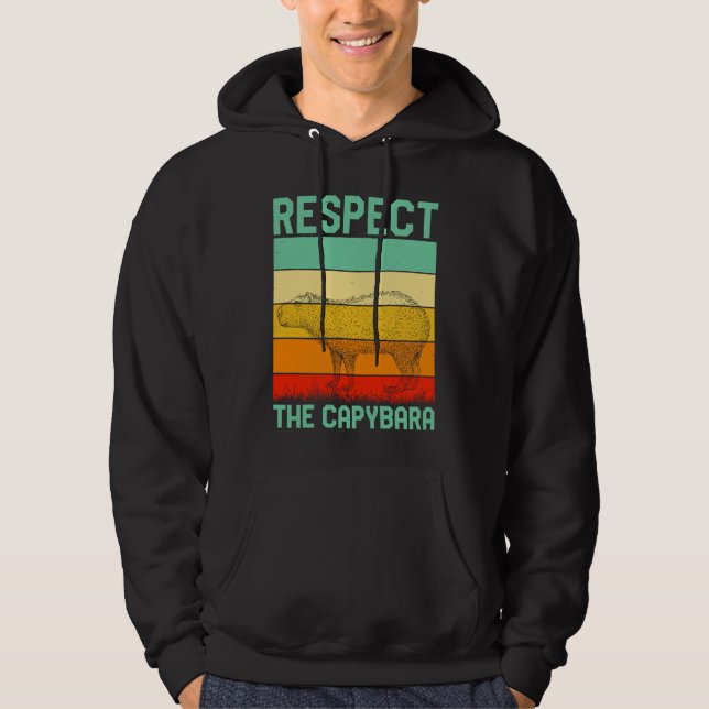 Moletom Respect The Capybara Whisperer Wildlife  Animal Ro (Frente)