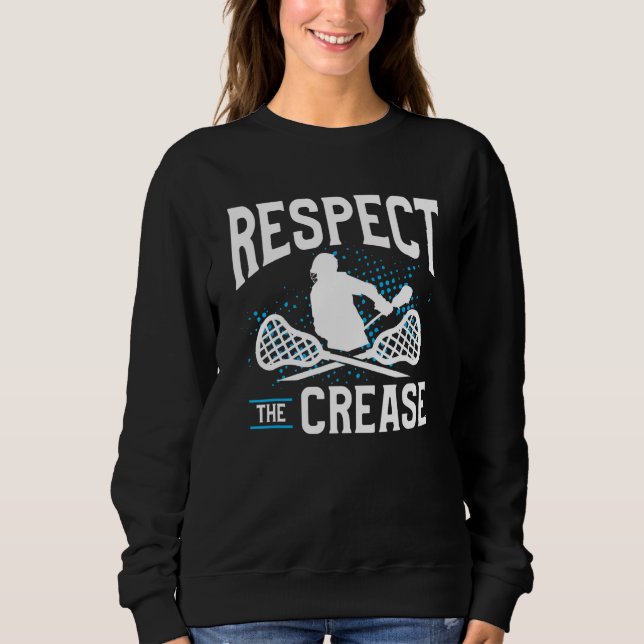 Moletom Respect The Crease Lacrosse Player (Frente)