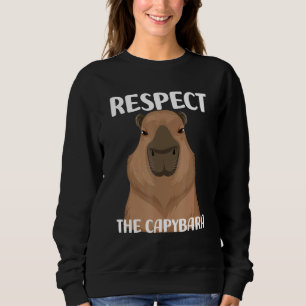 Moletom Respeite A Capybara Pet Meme Nutria Brown Para Ki