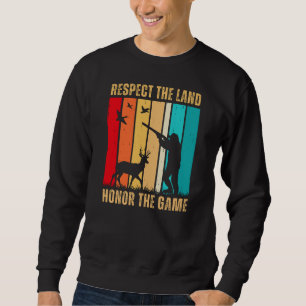 Moletom Respeite a Honra da Terra o Jogo Deer Hunting