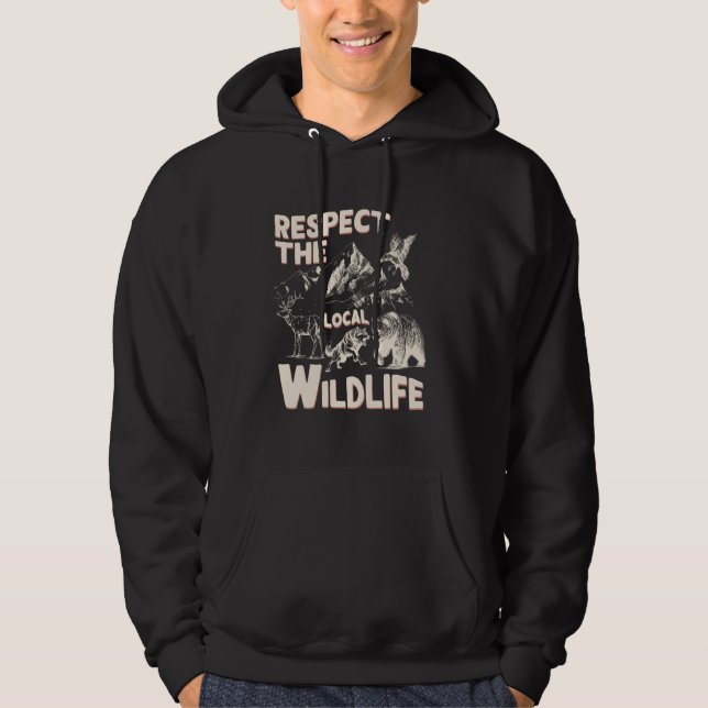 Moletom Respeite a Natureza Fauna Animais Floresta H (Frente)