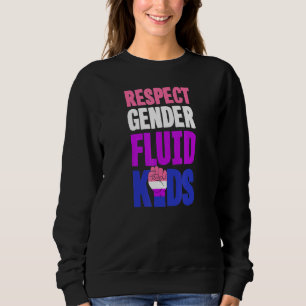 Moletom Respeite Crianças Gênero-fluido Fofas Aliadas LGBT
