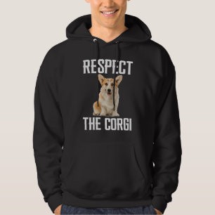 Moletom Respeite O Corgi Para o Corgi de Cachorro Pai Mã