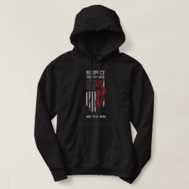 Moletom Respeite o Hoodie Básico da Moto Irmandade
