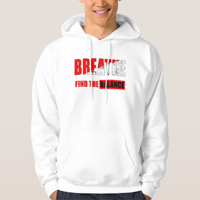 Moletom Respira y encuentra el equilibrio sudadera (Frente)