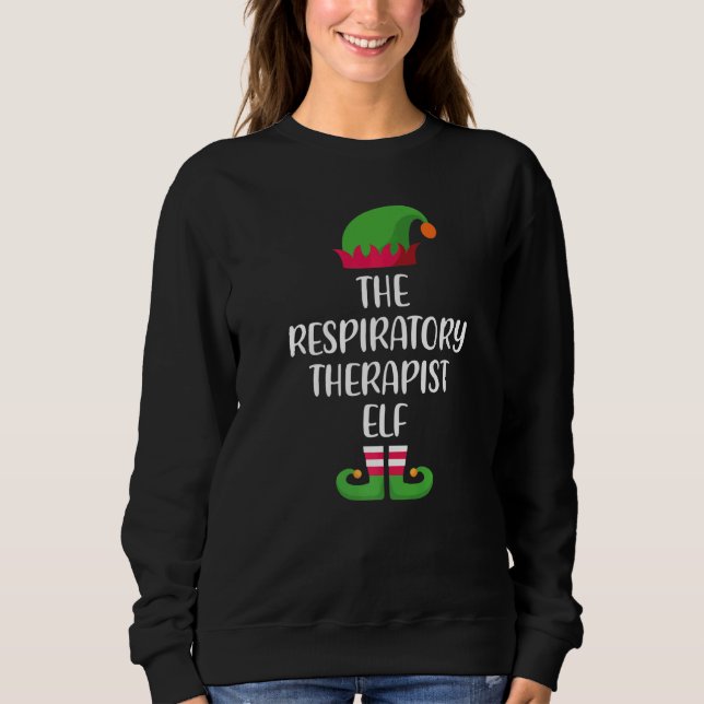 Moletom Respiratory Therapist Elf Family Matching Group Ch (Frente)