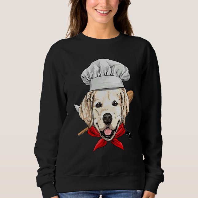 Moletom Restaurant Golden Retriever Chef Cook Dog Cooking (Frente)