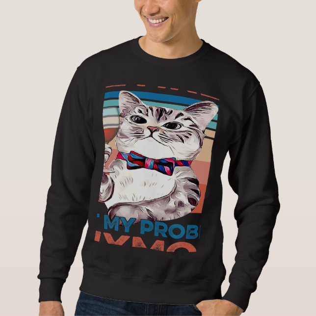 Moletom Retired Cat Dad Mom Red Wine Retiremen (Frente)