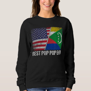 Moletom Retrai-nos a bandeira das Comores Melhor Pop de Po