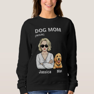Moletom Retrato de Mãe de Cachorro com Arte de Golden Retr