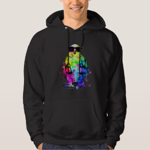Moletom Retrato de papagaio Conure no estilo Pop Retro com