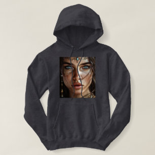 Moletom Retrato para T-Shirt Mística de Olhos Azuis