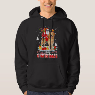Moletom Retriever de Ouro de papais noeis Riding Reindeer