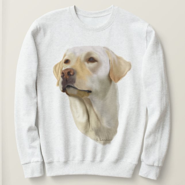 Moletom Retriever Labrador Amarelo (Frente do Design)