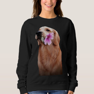 Moletom Retriever ouro Com Flor